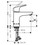 Immagine di Hansgrohe FOCUS miscelatore monocomando lavabo 100, con saltarello e scarico, finitura cromo 31607000