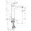 Immagine di Hansgrohe FOCUS miscelatore monocomando lavabo 190, con saltarello e scarico, finitura cromo 31608000