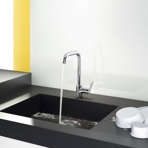 Immagine di Hansgrohe FOCUS miscelatore cucina monocomando 260, finitura acciaio inox 31820800