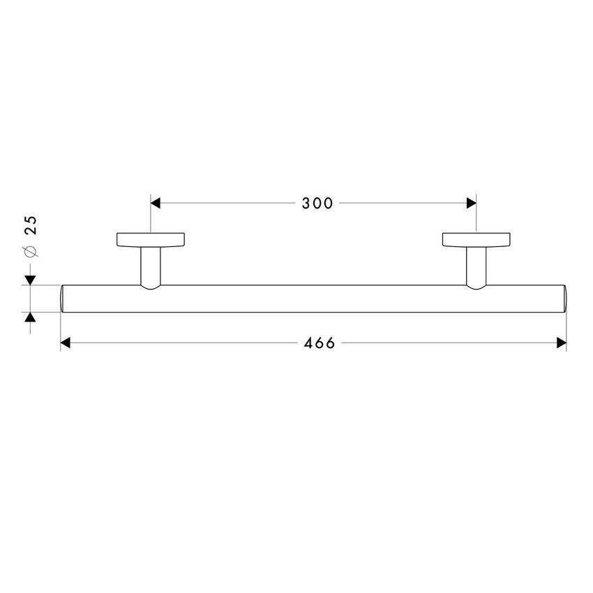 Immagine di Hansgrohe LOGIS porta asciugamani maniglia, finitura cromo 40513000