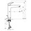 Immagine di Hansgrohe LOGIS miscelatore monocomando lavabo H.27 cm 190, con saltarello e scarico, finitura cromo 71090000