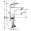 Immagine di Hansgrohe LOGIS miscelatore monocomando lavabo H.16 cm 100, CoolStart, con saltarello e scarico, finitura cromo 71102000