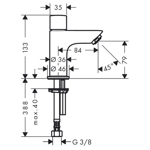 Immagine di Hansgrohe LOGIS rubinetto H.13 cm 70, finitura cromo 71120000