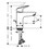 Immagine di Hansgrohe LOGIS miscelatore monocomando lavabo H.16 cm 100, con scarico e saltarello, finitura cromo 71171000