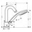 Immagine di Hansgrohe LOGIS rubinetteria 3 fori monocomando, bordo vasca, con secuflex, finitura cromo 71310000