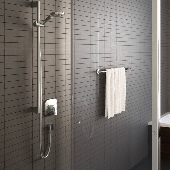 Immagine di Hansgrohe LOGIS miscelatore monocomando doccia ad incasso, finitura cromo 71605000