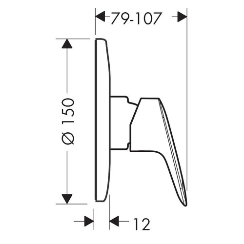 Immagine di Hansgrohe LOGIS set miscelatore doccia ad incasso, finitura cromo 71666000