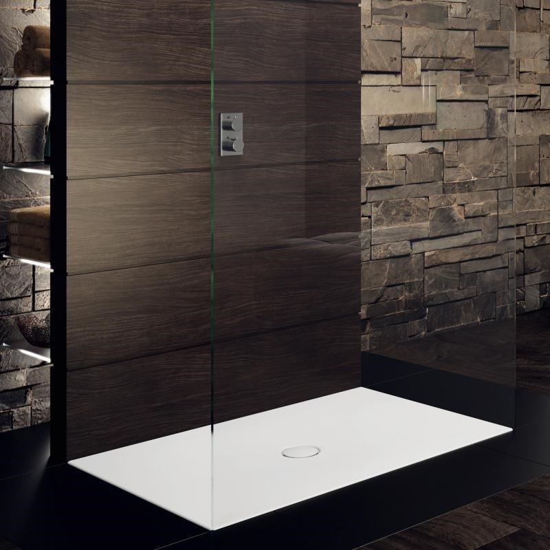 Immagine di Kaldewei SCONA piatto doccia rettangolare L.120 P.70 cm, in acciaio smaltato, colore bianco alpino 496500010001