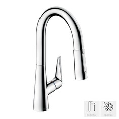 Immagine di Hansgrohe M51 miscelatore cucina monocomando 160, doccetta estraibile, 2jet, sBox, finitura cromo 73850000