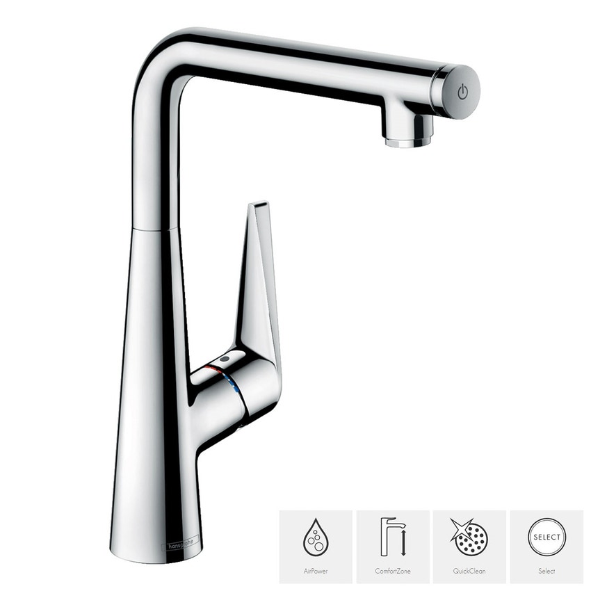 Immagine di Hansgrohe M51 miscelatore cucina monocomando alto finitura cromo 73854000