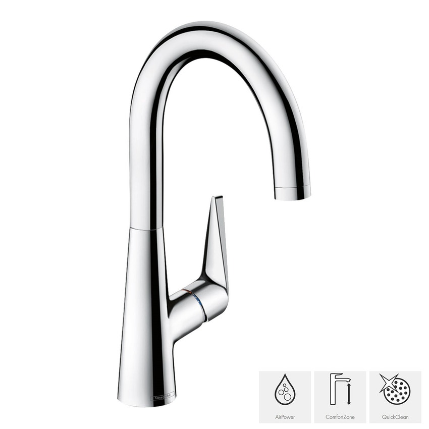 Immagine di Hansgrohe M51 miscelatore cucina monocomando alto finitura cromo 73857000