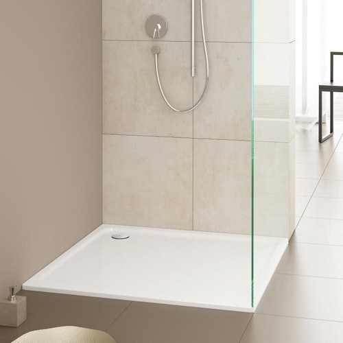 Immagine di Kaldewei SUPERPLAN piatto doccia 80 x 120 x 2.5 cm, con supporto ribassato il polistirolo, bianco alpino 447347980001