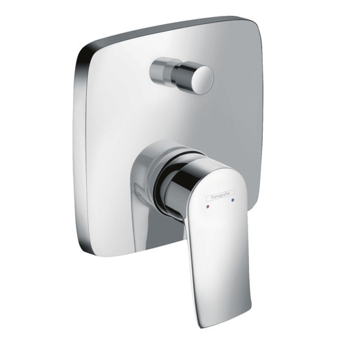 Immagine di Hansgrohe METRIS miscelatore monocomando vasca, ad incasso, con valvola antiriflusso, finitura cromo 31451000
