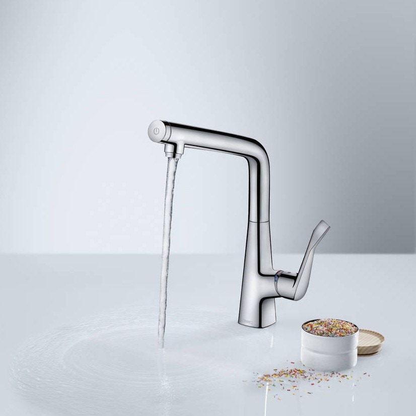Immagine di Hansgrohe METRIS SELECT miscelatore cucina monocomando 320, finitura cromo 14883000