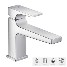 Immagine di Hansgrohe METROPOL miscelatore monocomando lavabo 100 medio coolstart con push-open finitura cromo 32503000