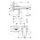 Immagine di Hansgrohe METROPOL miscelatore monocomando lavabo, ad incasso a parete, con maniglia a leva e bocca erogazione 16.5 cm, finitura cromo 32525000