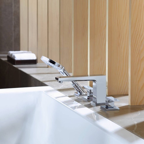 Immagine di Hansgrohe METROPOL rubinetteria 4 fori, bordo vasca, con maniglia a leva, finitura cromo 32553000