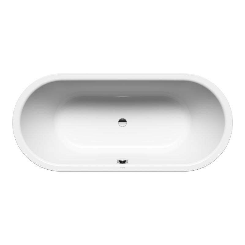 Immagine di Kaldewei MEISTERSTÜCK CLASSIC DUO OVAL vasca L.170 P.75 cm, in acciaio smaltato, con antiscivolo parziale, colore bianco alpino 202642680001-ANTIPAR