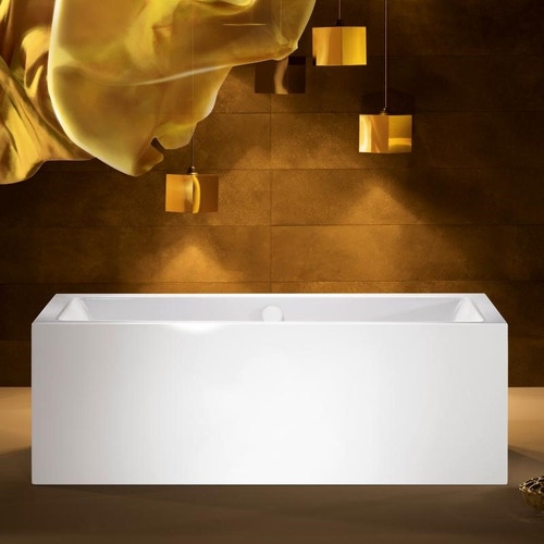 Immagine di Kaldewei MEISTERSTÜCK CONODUO vasca L.180 P.80 cm, in acciaio smaltato, con scarico KA 4081, colore bianco alpino 200740813001
