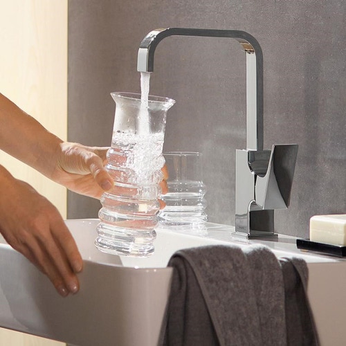 Immagine di Hansgrohe METROPOL miscelatore monocomando lavabo H.29 cm 230, con maniglia a leva e piletta push-open, finitura cromo 32511000
