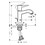 Immagine di Hansgrohe METROPOL CLASSIC miscelatore monocomando lavabo H.19 cm 110, con maniglia a leva, scarico e saltarello, finitura cromo 31300000