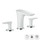 Hansgrohe PURAVIDA rubinetteria 3 fori lavabo 100 basso con push-open finitura bianco/cromo 15073400