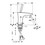 Immagine di Hansgrohe PURAVIDA miscelatore monocomando lavabo H.21 cm 100, lavamani con piletta push-open, finitura cromo e bianco 15075400