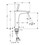 Immagine di Hansgrohe PURAVIDA miscelatore monocomando lavabo H.29 cm 200, con piletta push-open, finitura cromo e bianco 15081400