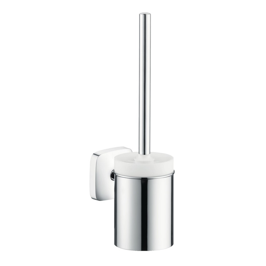 Immagine di Hansgrohe PURAVIDA spazzola per WC, con supporto in ceramica, finitura cromo 41505000