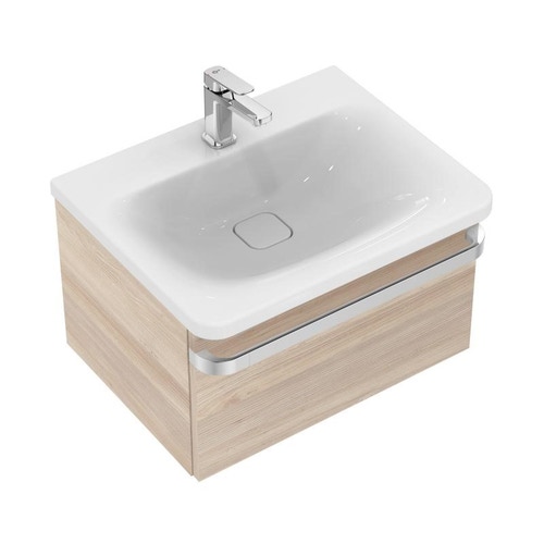 Immagine di Ideal Standard TONIC II mobile sottolavabo 60 x 44 x 35 cm con un cassetto a chiusura rallentata, finitura legno miele R4302FF