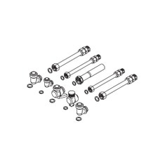 Immagine di Bosch Acc. 1151 Kit raccordi di collegamento completo di tronchetti e rubinetto gas 7719002999