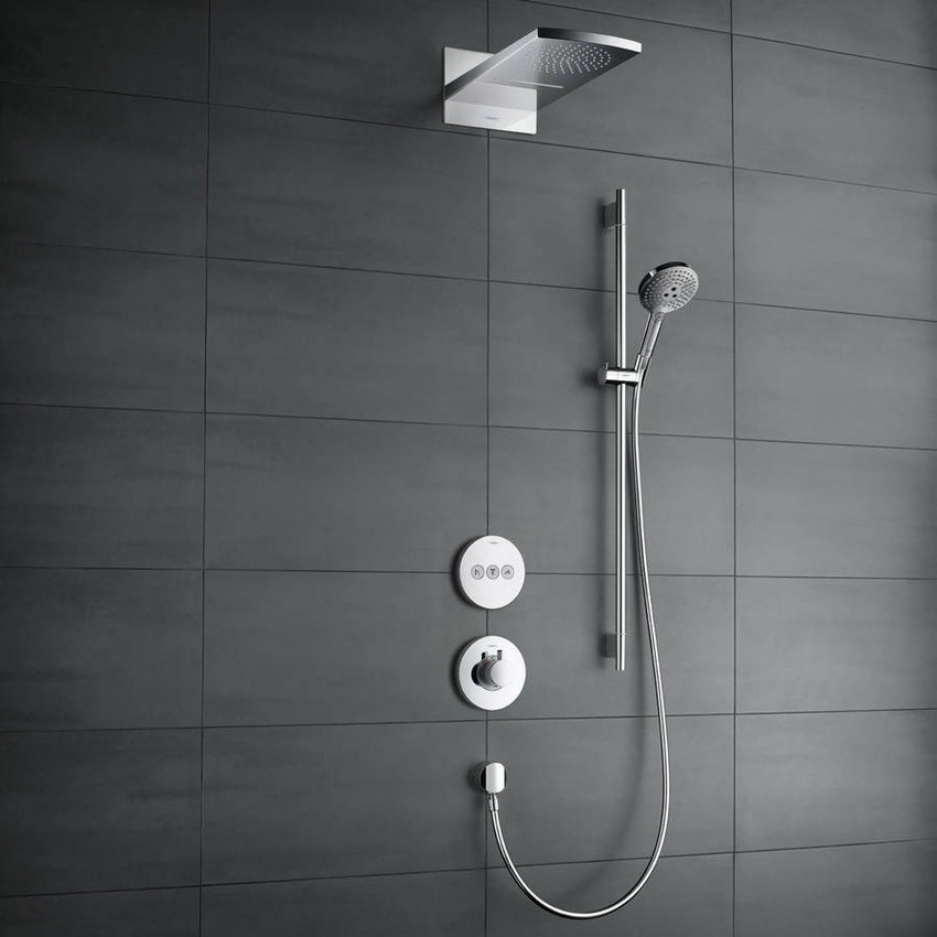Immagine di Hansgrohe RAINDANCE RAINFALL soffione doccia 180, 2 jet, finitura cromo 28433000