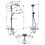 Immagine di Hansgrohe RAINDANCE S showerpipe 240, 1 jet, con termostatico vasca, finitura cromo 27117000