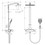 Immagine di Hansgrohe RAINDANCE E showerpipe 360, EcoSmart 9 l/min, con termostatico, finitura cromo 27286000