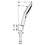 Immagine di Hansgrohe RAINDANCE SELECT E set supporto doccia 120, 3 jet, con flessibile doccia 160 cm, finitura cromo 26720000