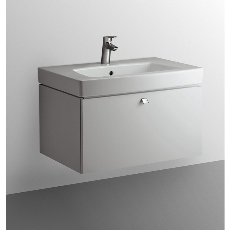 Immagine di Ideal Standard 21 lavabo Top 80 x 54 cm con foro rubinetteria e troppopieno, bianco T001801