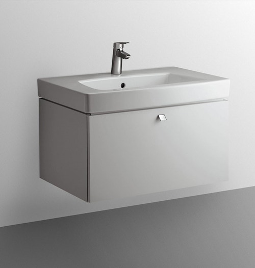Immagine di Ideal Standard 21 lavabo Top 70 x 54 cm con foro rubinetteria e troppopieno, bianco T001701