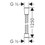 Immagine di Hansgrohe SENSOFLEX flessibile doccia in metallo 125 cm, finitura cromo 28132000