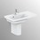 Immagine di Ideal Standard Connect Space lavabo Top asimmetrico 70 x 38 cm con ripiano sinistro con foro rubinetteria e troppopieno, bianco E132701