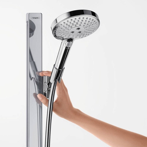 Immagine di Hansgrohe RAINDANCE SELECT S set doccia 120, 3 jet, con asta doccia 150 cm e portasapone, finitura cromo 27646000