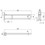 Immagine di Blutech Barra di sostegno ribaltabile, 25x8,5x85cm, verniciato bianco BT0033