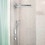 Immagine di Hansgrohe RAINMAKER SELECT soffione doccia 580, 3 jet, finitura cromo e bianco 24001400