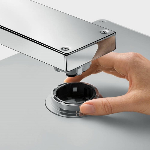 Immagine di Hansgrohe RAINMAKER SELECT soffione doccia 460, 3 jet, con braccio doccia, finitura cromo e bianco 24007400