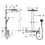 Immagine di Hansgrohe RAINMAKER SELECT showerpipe 460, 3 jet, EcoSmart 9 l/min, con termostatico, finitura cromo e bianco 27029400