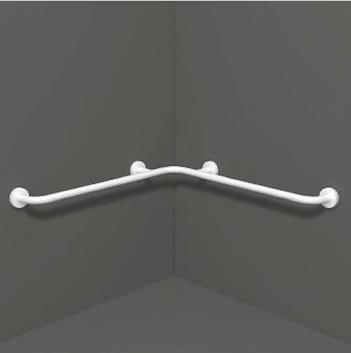 Immagine di Blutech Maniglione angolare, 85,25x85,25x7,5cm, verninciato bianco BT0023