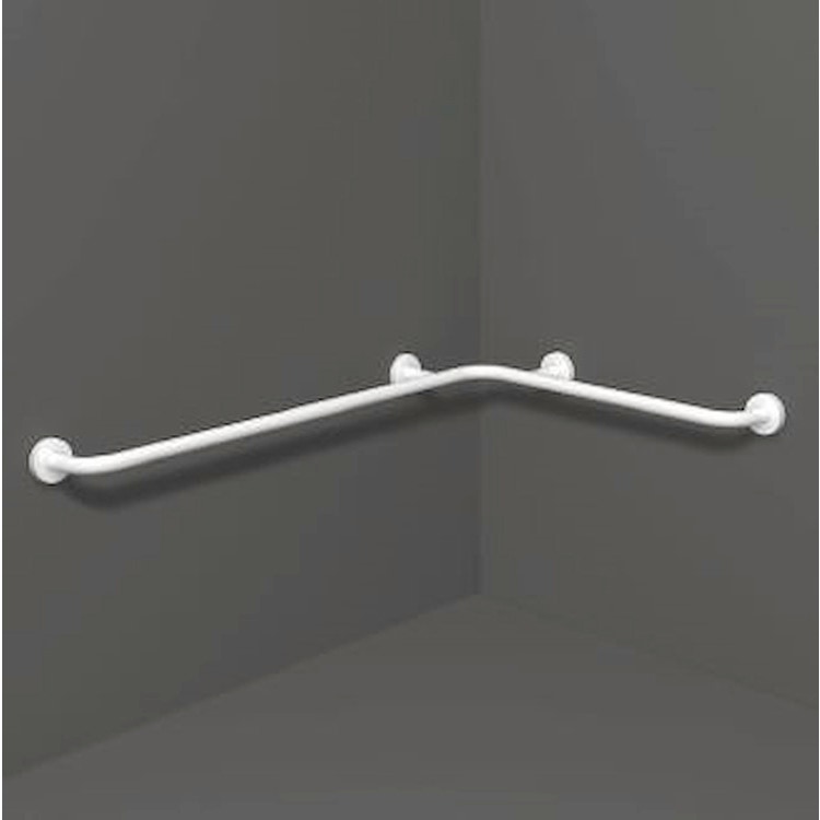 Immagine di Blutech Maniglione angolare, 170,25x85,25x7,5cm, verniciato bianco BT0025