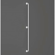 Immagine di Blutech Corrimano verticale da parete, 7,5x187,5x16,5cm, verniciato bianco BT0014