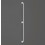 Immagine di Blutech Corrimano verticale da parete, 7,5x187,5x16,5cm, verniciato bianco BT0014
