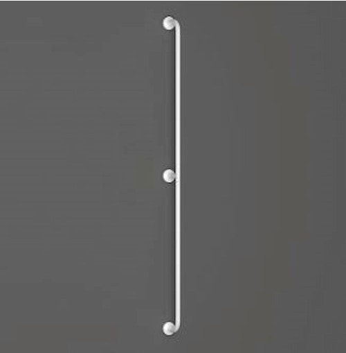 Immagine di Blutech Corrimano verticale da parete, 7,5x187,5x16,5cm, verniciato bianco BT0014