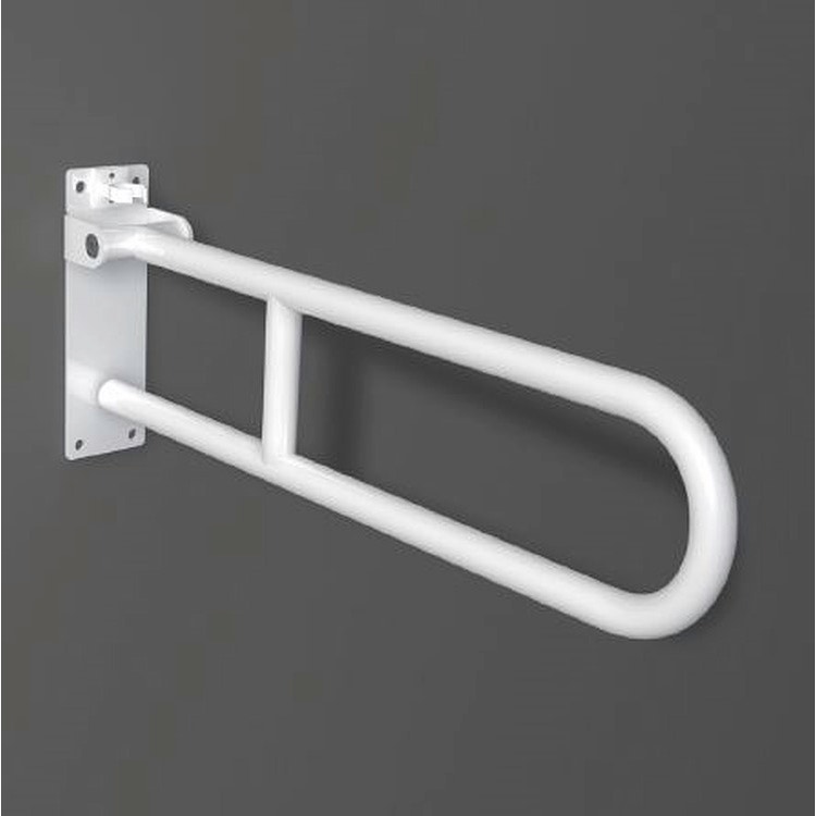 Immagine di Blutech Barra di sostegno ribaltabile, 25x8,5x85cm, verniciato bianco BT0033